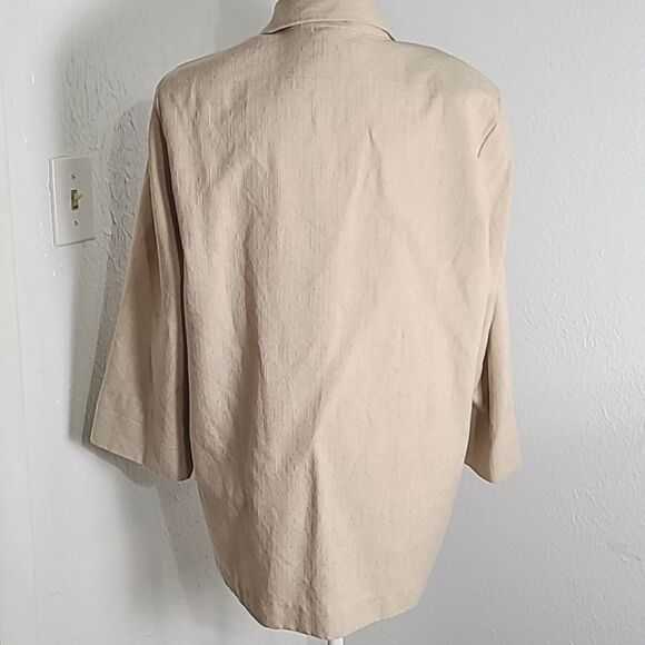 Joanna Vintage Beige Suit Jacket, Size Medium - Picture 8 of 11